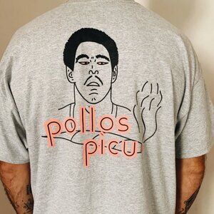 Pollos Picu Grey T-Shirt From Puerto Rico